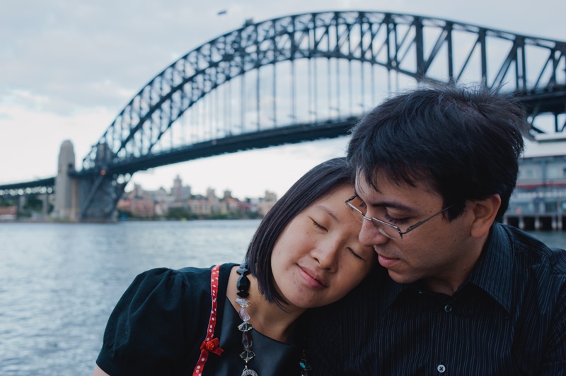 Pete & Mel Portrait Session The Rocks Sydney Australia