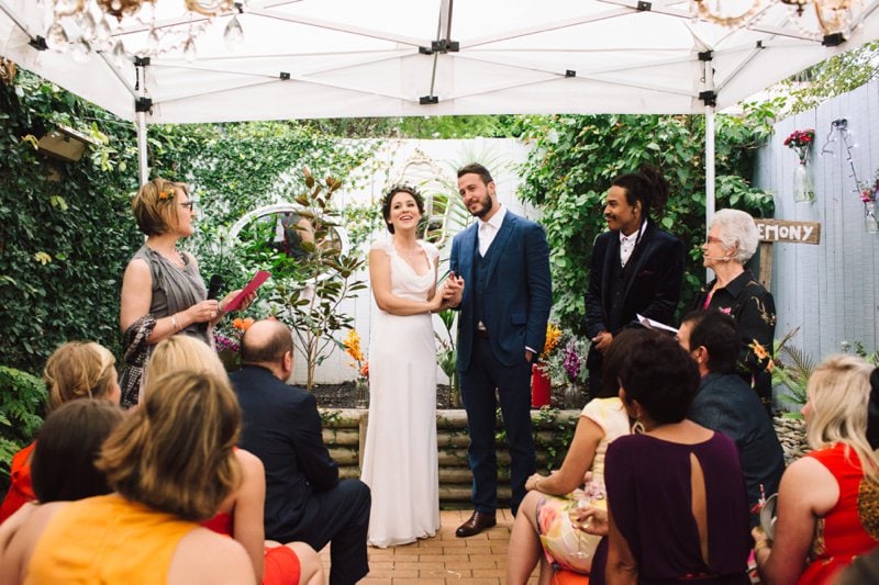 Intimate Backyard Wedding