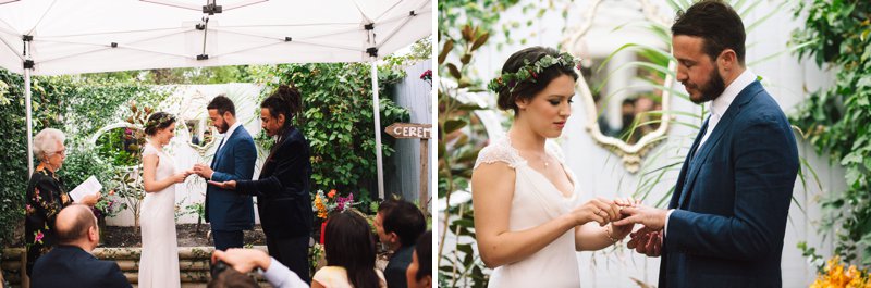 Intimate Backyard Wedding