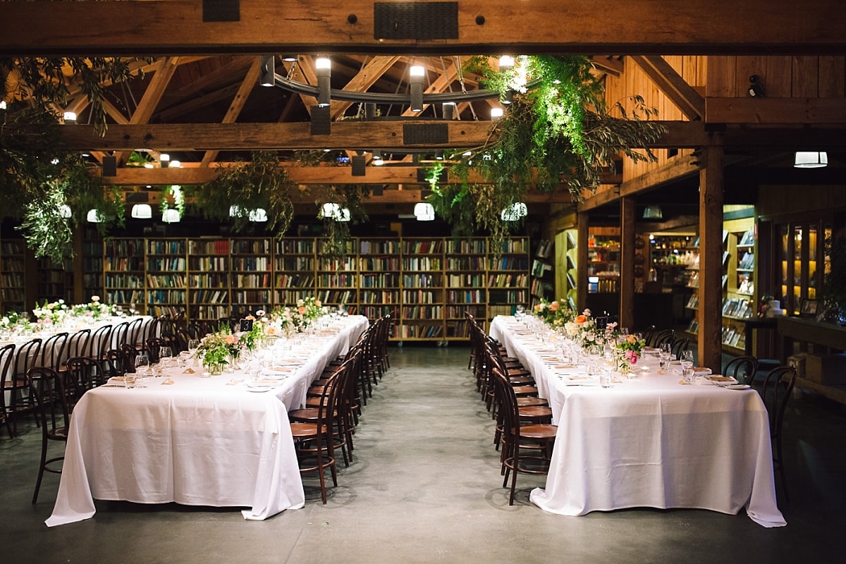 Image of the barn setup at Bendooley Estate