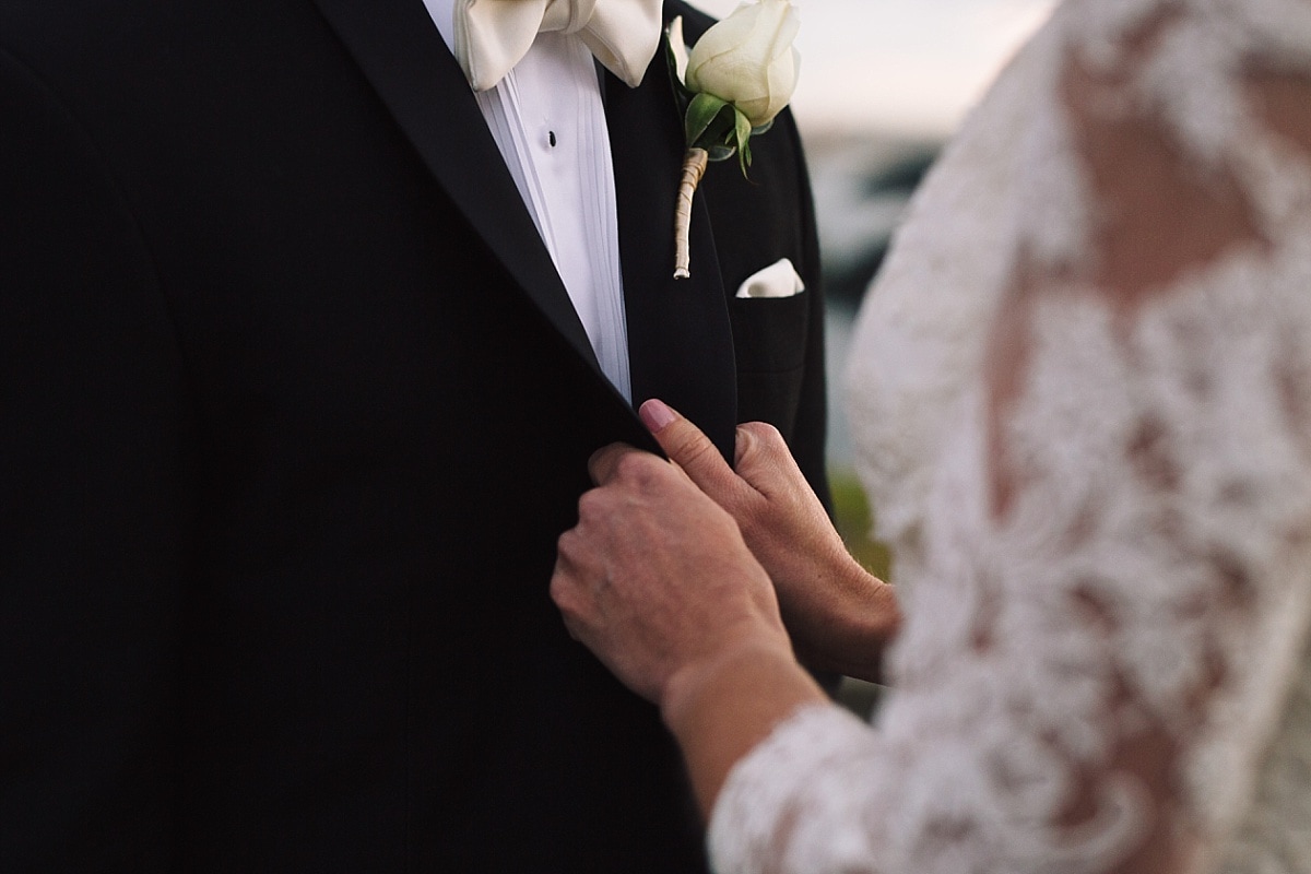 A close up of Bride and Groom details at Gunners Barracks